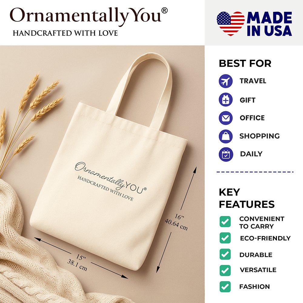 In the Waiting There Was Jesus Tote Bag, Christian Faith Floral Inspirational Gift Shopper