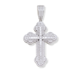 Moissanite Cross Pendant in 925 Sterling Silver