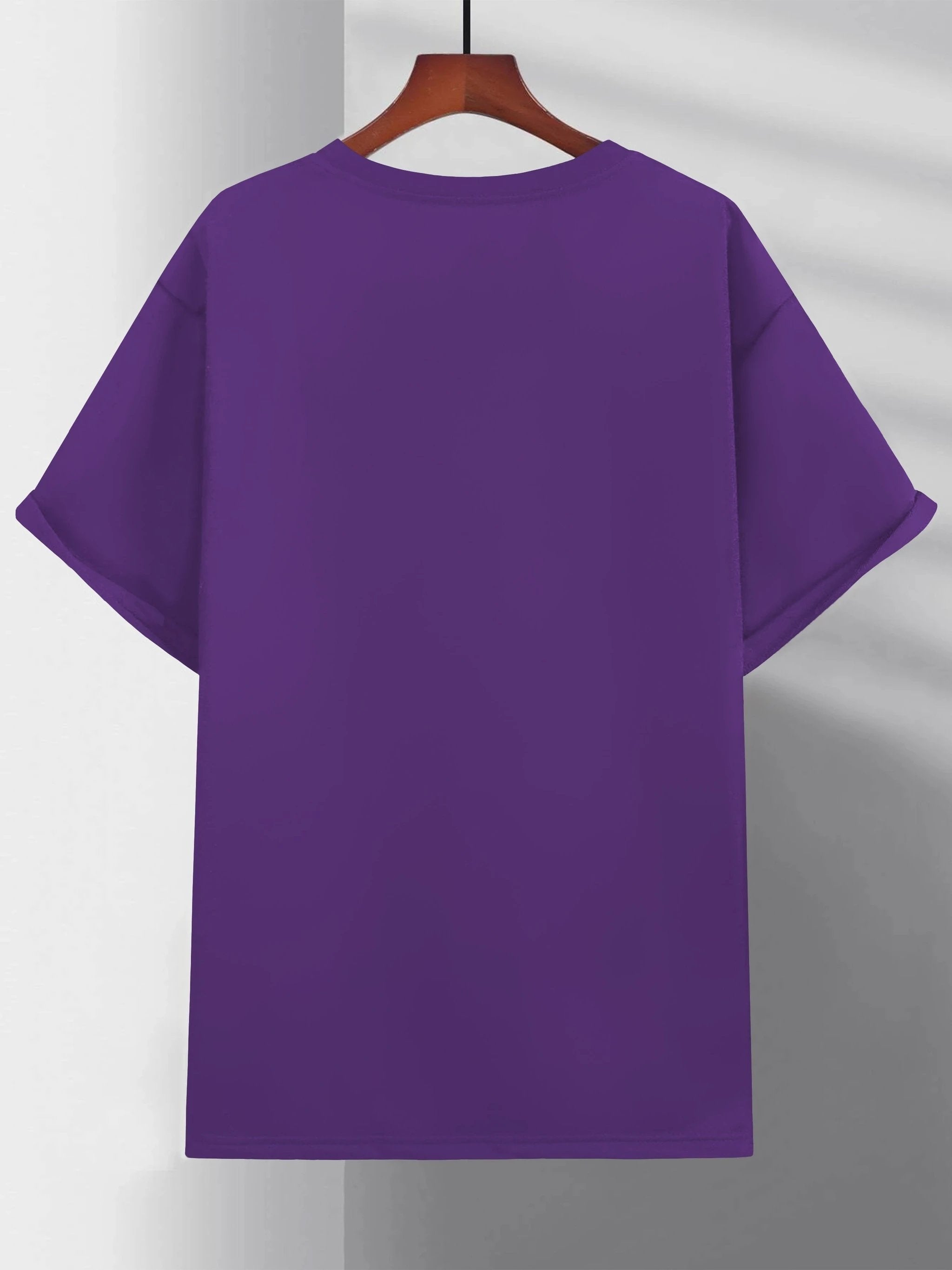 Large Men's Casual Fashion Sports T-shirt, Faith Pattern Round Neck Comfortable T-shirt Summer Clothing