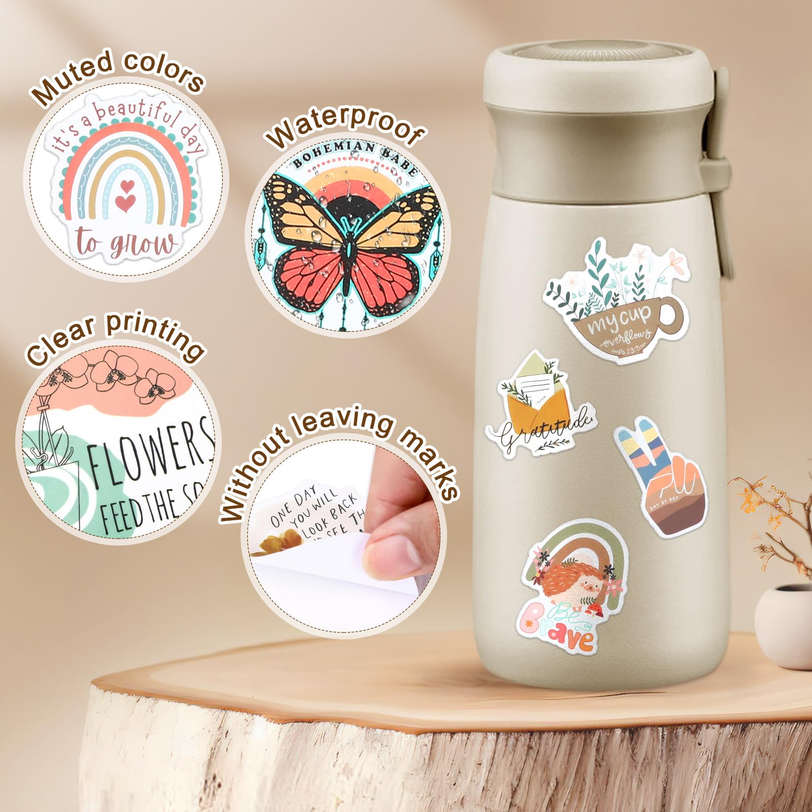 Bible Verse Stickers, Inspirational Christian, Boho Bible Prayer Board, Religious Faith Phrase Stickers Study Supplies For Journaling Scrapbook,Amazon Is Banned,415-10303-I