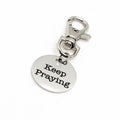 Bag Charm, Keep Praying Bag Clip, Prayer Circle Gifts, Prayer Group Gifts, Christian Gift, Faith Gift, Back Pack Charm, Purse Charm
