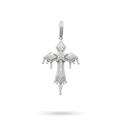 Moissanite Drip Cross Pendant in 925 Sterling Silver